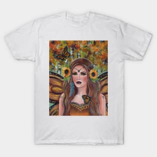 Autumn Fairy Queen By Renee Lavoie T-Shirt